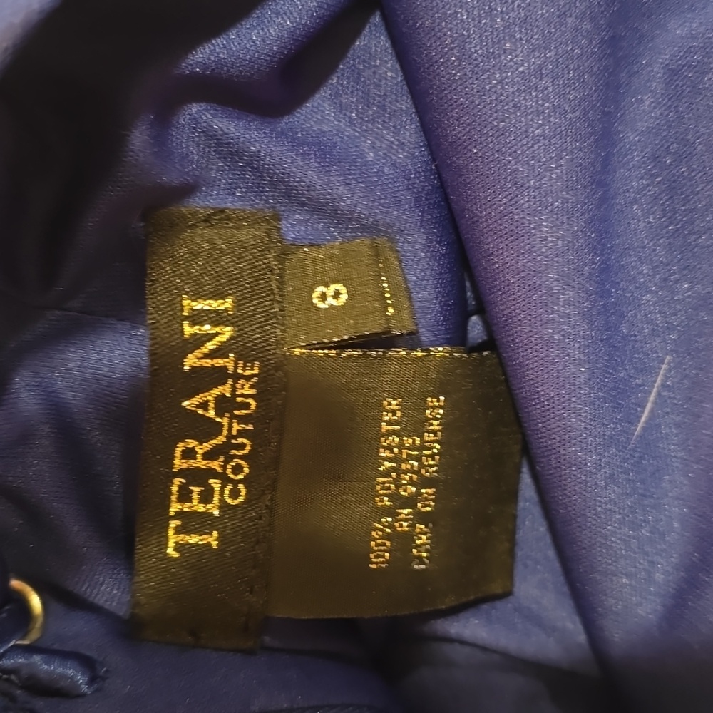 Terani couture royal blue gown. Never worn!! - Picture 9 of 9